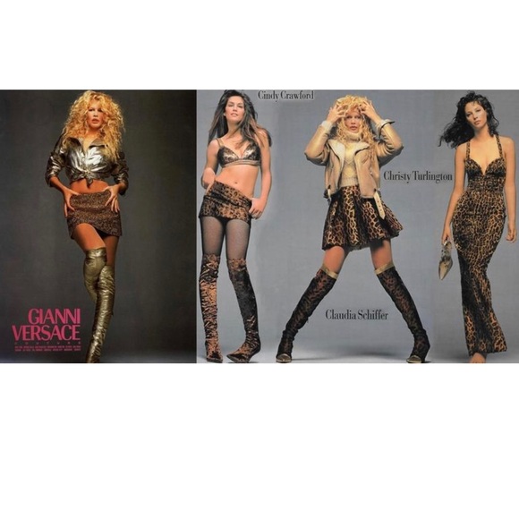 Vintage Istante by Gianni Versace Leopard Print Skirt Size 42 - Picture 16 of 17